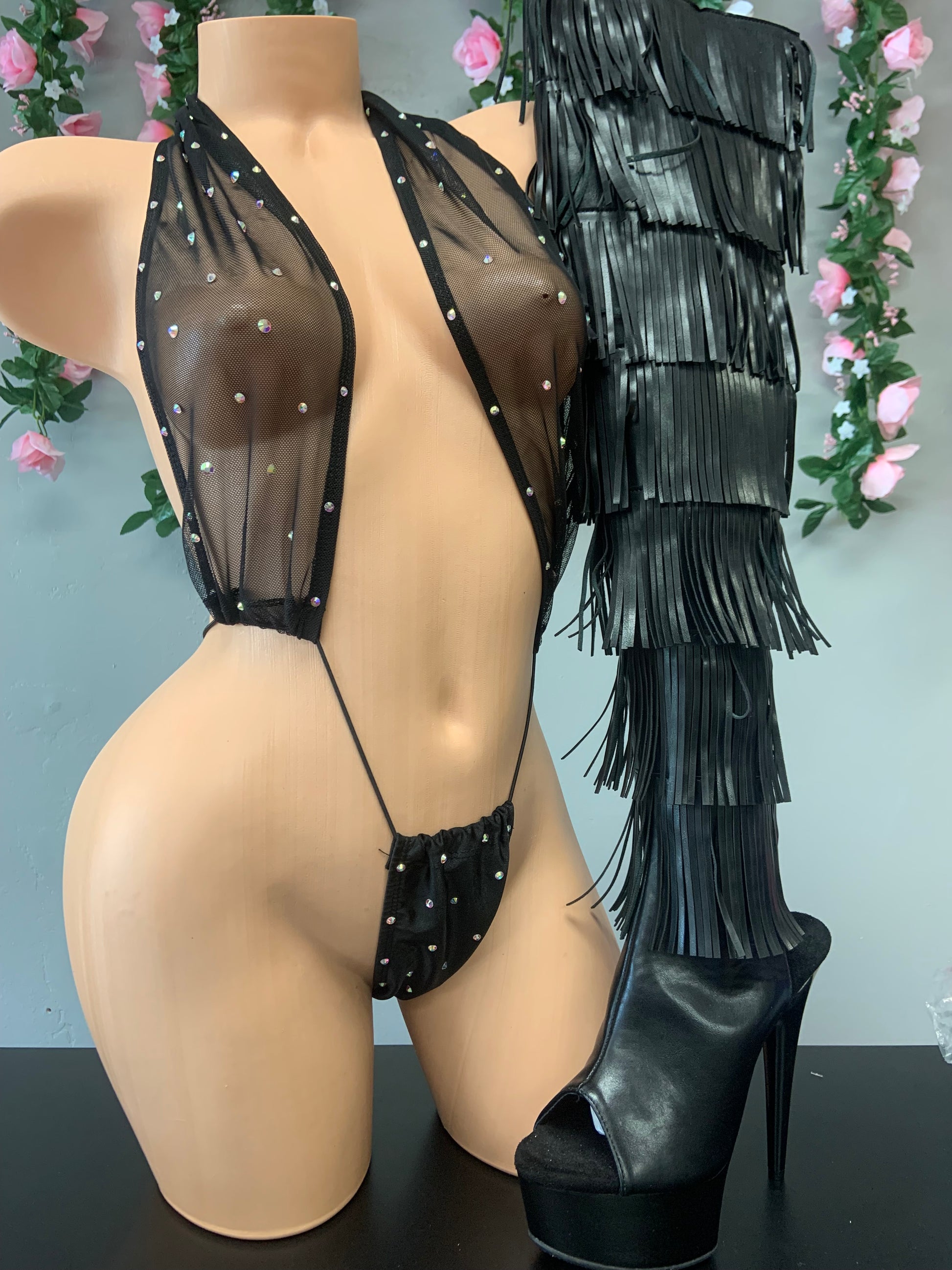 Sitting Pretty - See Through Mesh Slingshot - Attitude Behavior