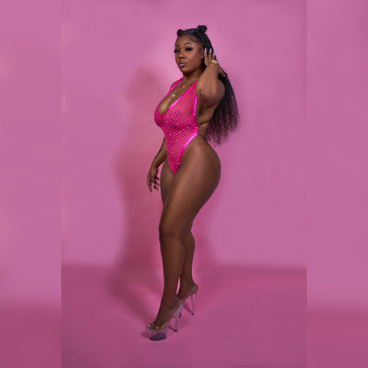 CAPTIVATED FISHNET NET BACKOUT BODYSUIT - Attitude Behavior