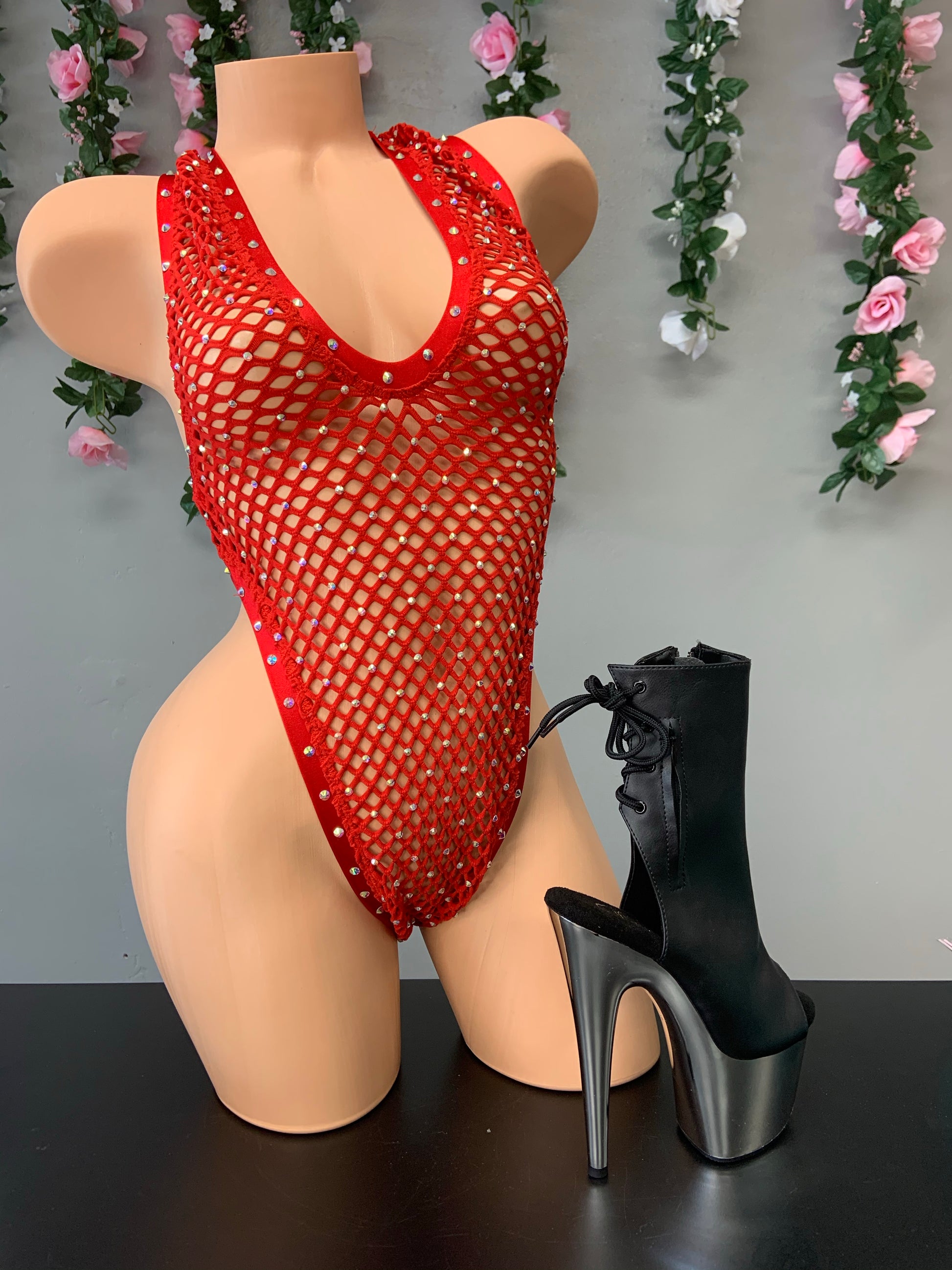 CAPTIVATED FISHNET NET BACKOUT BODYSUIT - Attitude Behavior